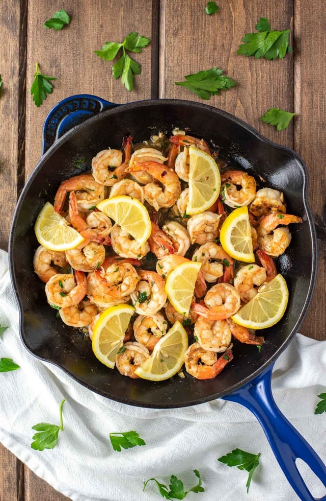 Lemon Butter Shrimp.