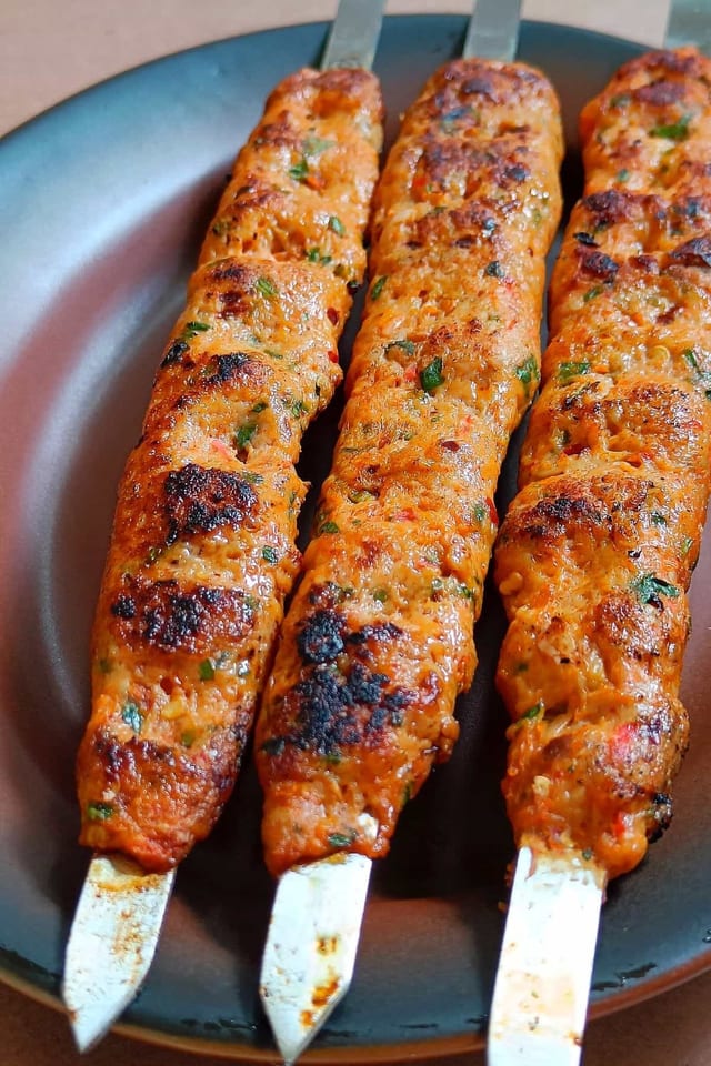 Chicken Adana Kebab.