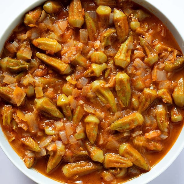 Turkish Baby Okra with Beef.