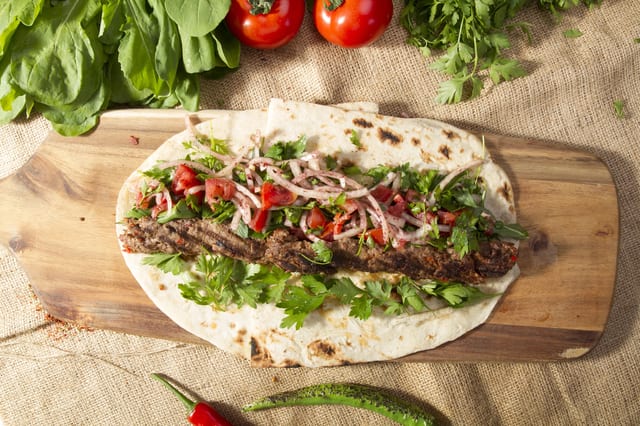 Lamb Adana Kebab Sandwich.