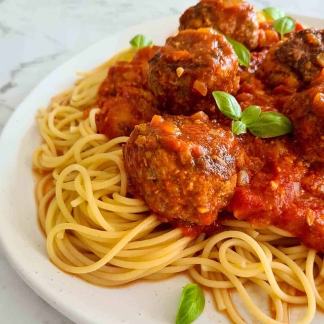 Pasta with Meatball or Bolognese.