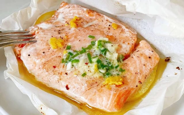 Fish Fillet Baked in Paper.