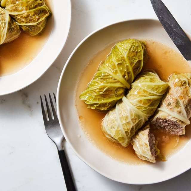 Stuffed Cabbage Leaves.