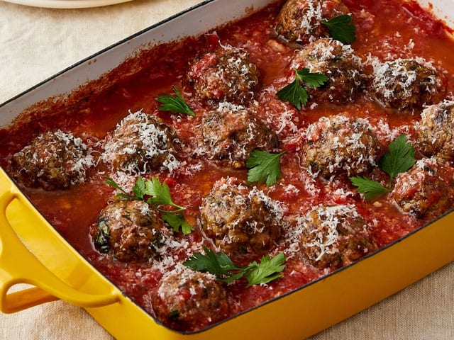 House Special Meatball From Oven.
