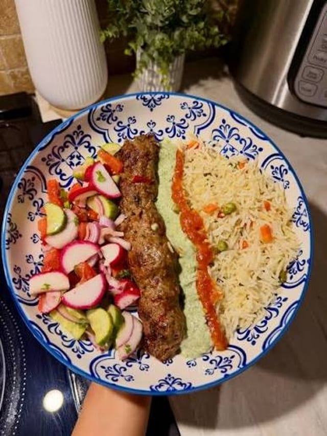 Traditional Turkish Yogurt Kebabs.
