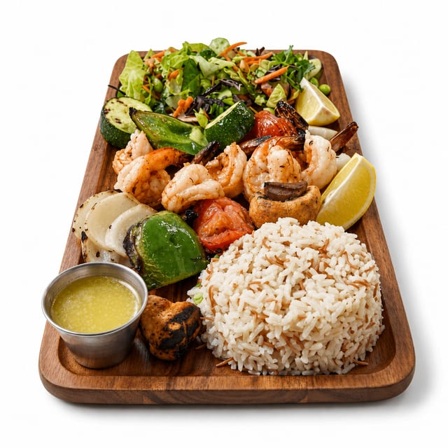 Shrimp Shish Kebab.