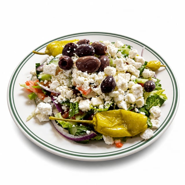 Greek Salad with Protein.